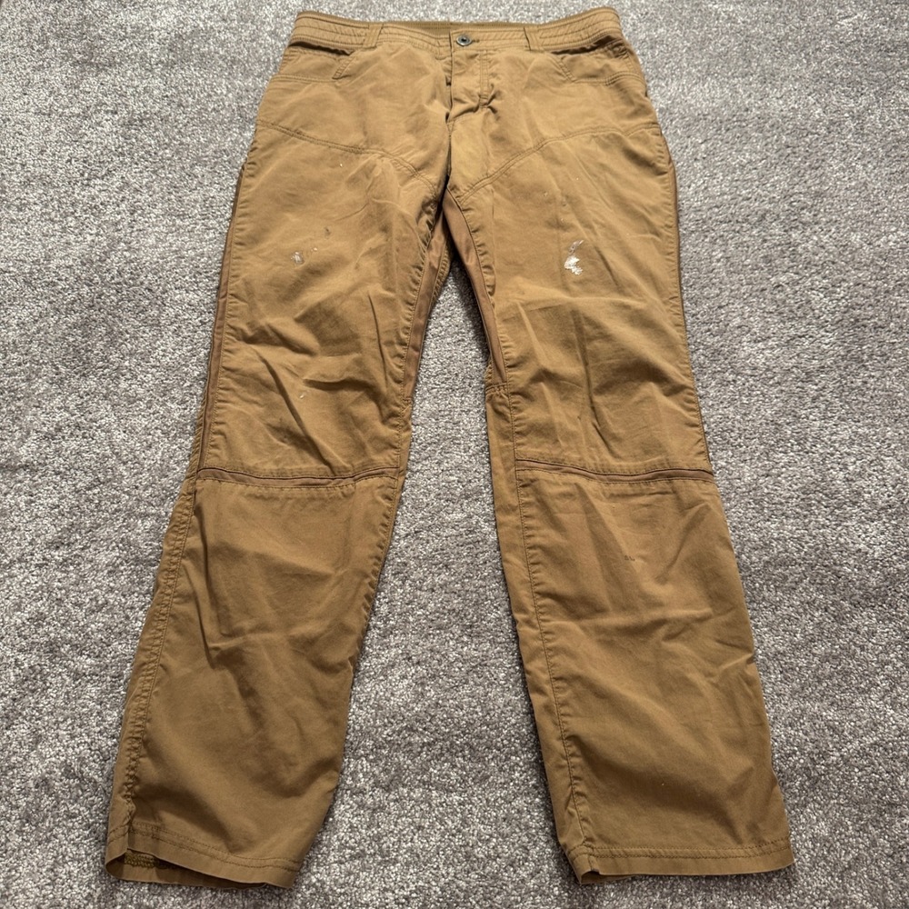 KUHL Pants Women 32 Brown Free Radikl Cotton Nylon Outdoor Hiking Gorpcore 32x28